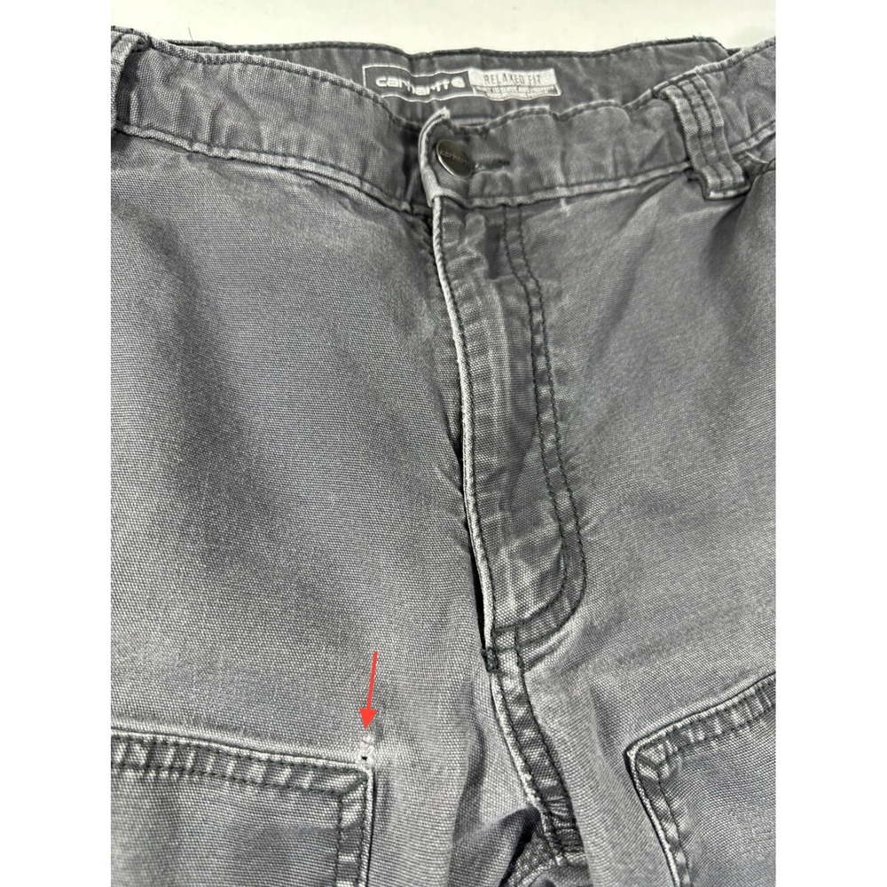 Carhartt Rugged Flex Double-Front Utility Work Pant Mens 34x34 Shadow Distressed - Picture 13 of 13
